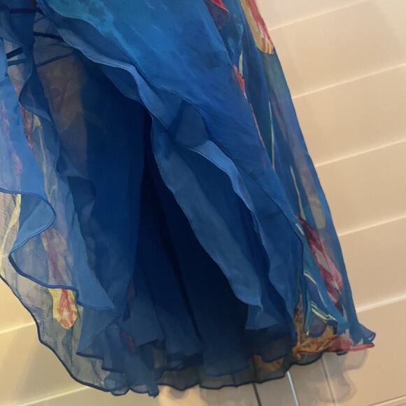 Ralph Lauren Collection Purple Label Floral 90s Silk Slip Dress Midi Sleeveless - Picture 14 of 15